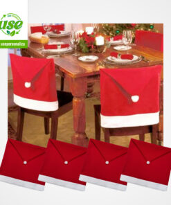 Capa para Cadeira de Natal - Kit 4 Unidades