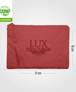 Alternative view of Necessaire Matelassê Bordada Personalizada - Kit 10 Unidades