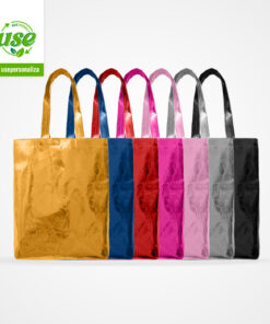 Sacola Metalizada Personalizada com sua Logo - Kit 50 Unidades